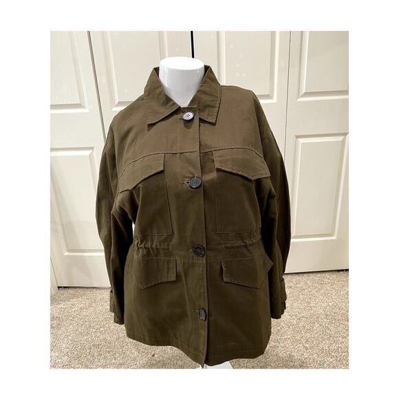 Lush (Nordstrom) Oversized Olive Jacket - Size M - Picture 2 of 11